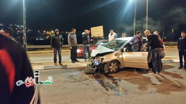 باقة الغربية : ثلاث إصابات جراء حادث طرق على الشارع الرئيسي بين باقة وجت